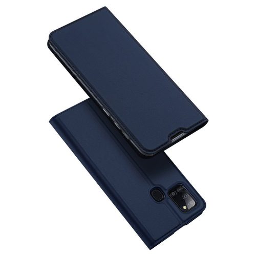 Dux Ducis Skin Pro Samsung Galaxy A21s oldalra nyíló tok, kék