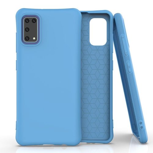 Soft Color Flexible Case Samsung Galaxy A41 ütésálló hátlap, tok, kék