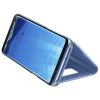 Clear View case cover Samsung Galaxy A31/A51 5G oldalra nyíló tok, kék
