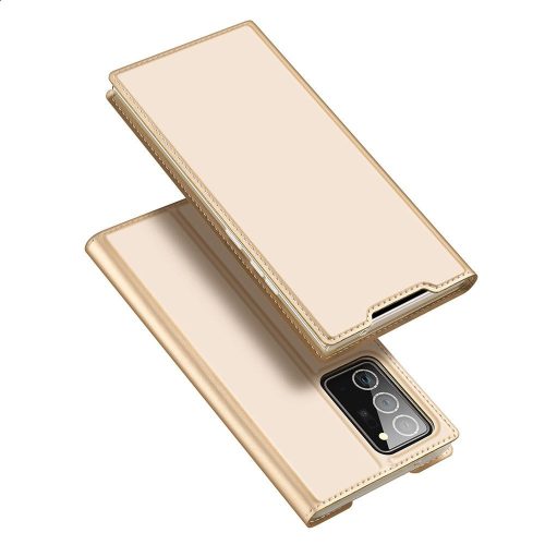 Dux Ducis Skin Pro Samsung Galaxy Note 20 Ultra oldalra nyíló tok, arany