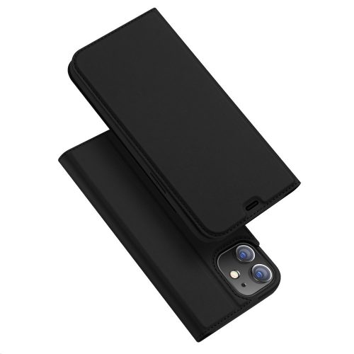 Dux Ducis Skin Pro iPhone 12 Mini oldalra nyíló tok, fekete