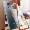 Clear Color Case Gel Xiaomi Redmi Note 9 Pro/9s hátlap, tok, fekete, átlátszó