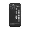 Diesel Moulded Case Barcode iPhone 12/12 Pro tok, hátlap, fekete