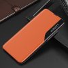 Eco Leather View Case Huawei P30 oldalra nyíló tok, narancssárga