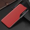 Eco Leather View Case Huawei P Smart (2021)/Y7A oldalra nyíló tok, piros
