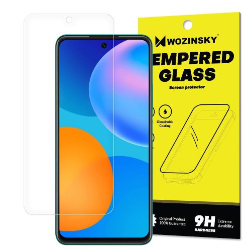 Huawei P Smart (2021)/Y7A/Honor 10X Lite kijelzővédő edzett üvegfólia (tempered glass) 9H keménységű (nem teljes kijelzős 2D sík üvegfólia), átlátszó