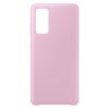 Silicone Case Soft Flexible Rubber Samsung Galaxy S20 FE hátlap, tok, rózsaszín