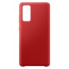 Silicone Case Soft Flexible Rubber Samsung Galaxy S20 FE hátlap, tok, piros