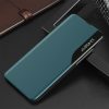 Eco Leather View Case Samsung Galaxy A72 5G/A72 4G oldalra nyíló tok zöld