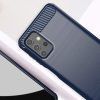 Carbon Case Flexible Samsung Galaxy A32 hátlap, tok, sötétkék