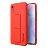 Wozinsky Kickstand Case Xiaomi Redmi Note 9S/9 Pro szilikon hátlap, tok, piros 