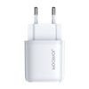 Joyroom NRT-DY139E USB/USB-C 20W, hálózati töltő adapter, gyorstöltő, QC 3.0 , fehér
