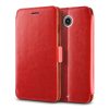 VRS Design (VERUS) Google Nexus 6 Dandy Klop Diary mágneses oldalra nyíló bőr tok, piros