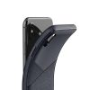 VRS Design (VERUS) iPhone Xs Max Leather Fit Label hátlap, tok, sötétkék
