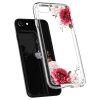 Spigen Ciel iPhone 7/8/SE (2020) rózsa mintás hátlap, tok, átlátszó
