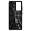 Spigen Rugged Armor Samsung Galaxy S21 Ultra hátlap, tok, matt, fekete
