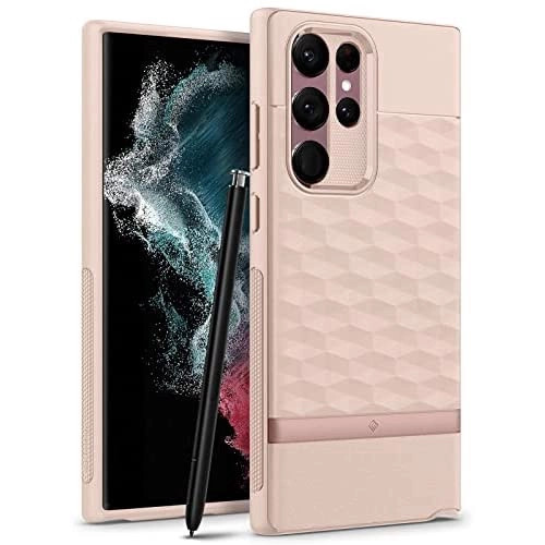 Caseology Samsung Galaxy S22 Ultra Parallax Series hátlap, tok, rózsaszín