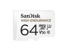 SanDisk High Endurance micro SDXC, 100MB/s, 64GB, memóriakártya adapterrel