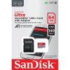 SanDisk Ultra Android micro SDXC, 64GB, class 10, UHS-I, 140 MB/s, memóriakártya adapterrel