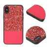 Bright Glitter Powder iPhone 7 Plus/8 Plus szilikon hátlap, tok, piros