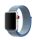 Apple Watch nylon 44mm óraszíj tépőzáras rögzítéssel, kék
