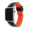 Apple Watch szilikon 40mm óraszíj, fekete-piros