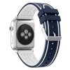 Apple Watch szilikon 44mm óraszíj, kék-fehér