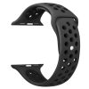 Apple Watch szilikon 44mm lélegző sport szíj, fekete