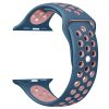 Apple Watch szilikon 40mm lélegző sport szíj, kék-rózsaszín