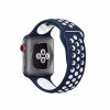Apple Watch szilikon 40mm lélegző sport szíj, kék-fehér