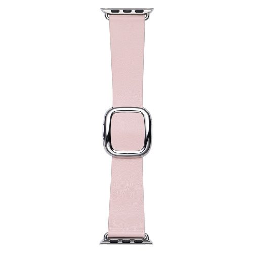 Apple Watch bőr 40mm óraszíj, halvány rózsaszín