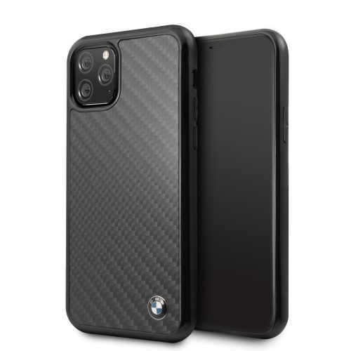 BMW iPhone 11 Pro Signature Real Carbon (BMHCN58MBC) hátlap, tok, fekete