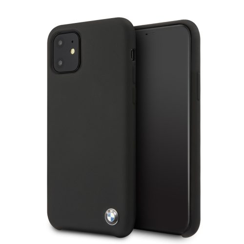 BMW iPhone 11 Silicone (BMHCN61SILBK) hátlap, tok, fekete