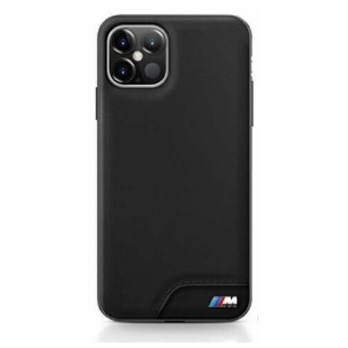 BMW iPhone 12 Pro Max M-Collection Logo Hard Case (BMHCP12LMHOLBK) hátlap, tok, fekete