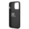 BMW iPhone 14 Pro Max Leather Stamp Tricolor (BMHCP14X22PTDK) hátlap, tok, fekete