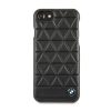 BMW iPhone 6/7/8 Signature Embossed Hexagon Leather Hard (BMHCP7HEXBK) hátlap, tok, fekete