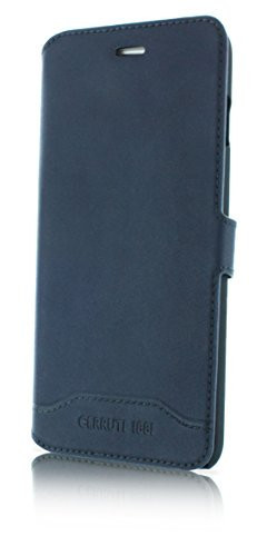 Cerruti 1881 iPhone 7 Plus Smooth Split Leather oldalra nyíló tok, kék