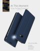 Dux Ducis Skin Pro  Huawei P Smart (2020) oldalra nyíló tok, sötétkék