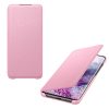 Samsung gyári LED S-View Case cover Samsung Galaxy S20 Plus (EF-NG985PPE) oldalra nyíló tok, rózsaszín