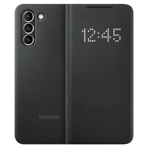 Samsung Smart Led View Samsung Galaxy S21 Plus gyári (EF-NG996PBEGEE) hátlap, tok, fekete