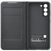 Samsung gyári LED S-View Case cover Samsung Galaxy S21 Plus (EF-NG996PBE) oldalra nyíló tok, fekete