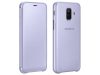 Samsung gyári Flip Case Samsung Galaxy A6 Plus (2018) oldalra nyíló tok, lila