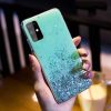 Sequins Glue Glitter Case Huawei P Smart (2020) hátlap, tok, zöld