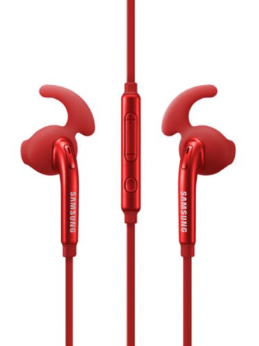 Samsung EO-EG920 SPORT gyári headset, fülhallgató, 3,5mm jack, dobozos piros