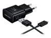 Samsung EP-TA20EBE gyári hálózati töltő adapter, gyorstöltés funkció, USB Type-C kábellel, fekete