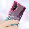 Diamond Liquid Samsung Galaxy A41 hátlap, tok, rózsaszín-kék