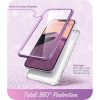Supcase Cosmo iPhone 14 hátlap, tok, márvány mintás, lila