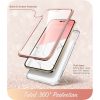 Supcase Cosmo iPhone 14 Pro hátlap, tok, márvány mintás, rózsaszín
