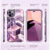 Supcase Cosmo iPhone 14 Pro Max hátlap, tok, márvány mintás, lila