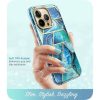 Supcase Cosmo iPhone 14 Pro Max hátlap, tok, márvány mintás, kék